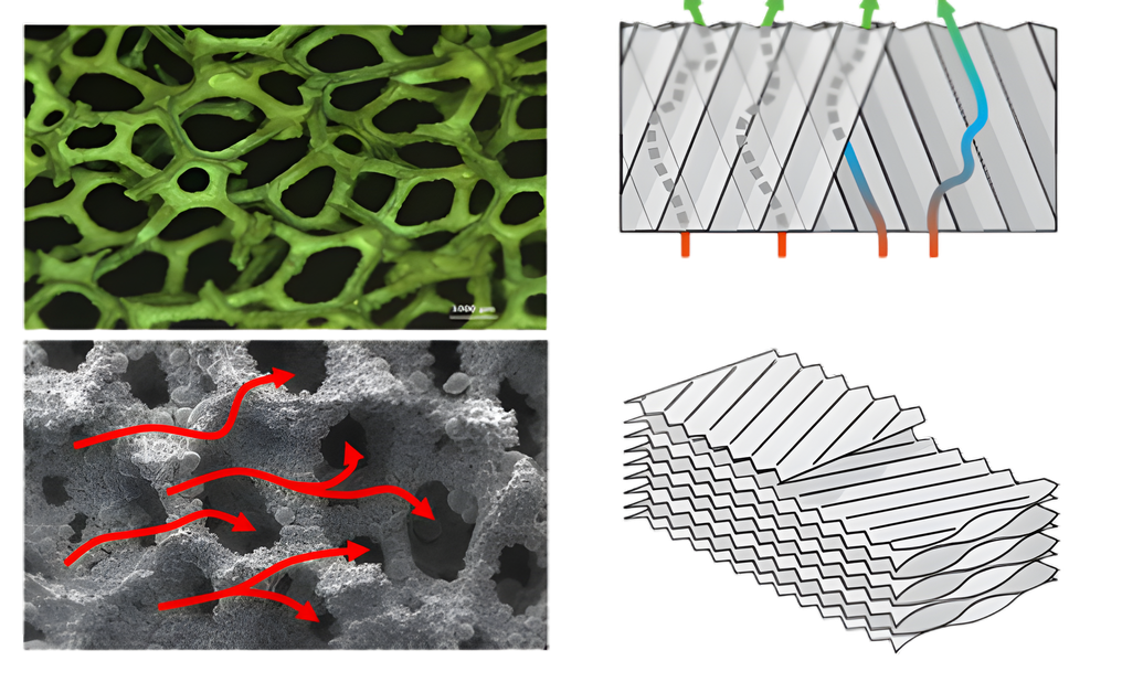 Metal foam and corrugated catalyst structures