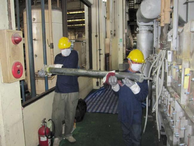 Changed & Installation of Radiant Heater of Normalizing Mesh Belt Furnace