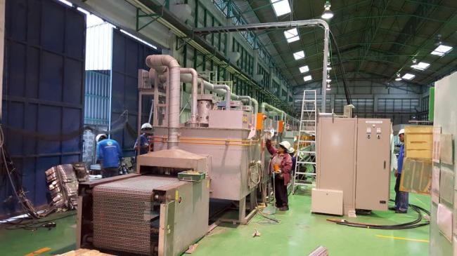 PES Installation New Al Brazing Furnace