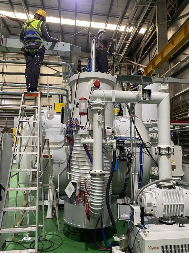 Connect Inert Gas Piping System and Install New Circuit Breaker for Vacuum Furnace