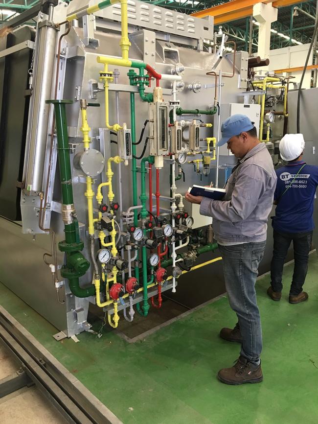 Furnace Gas Pipe Checking