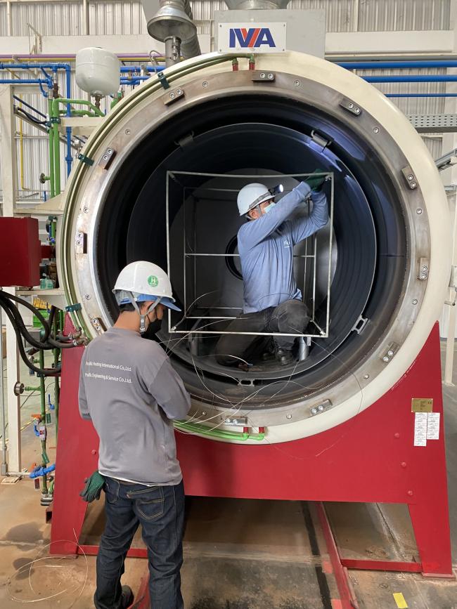 Preventative maintenance of vacuum furnaces.